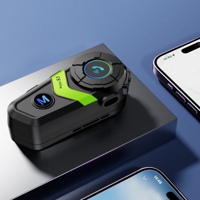 Мотогарнитура / гарнитура для шлема S3 Green-5